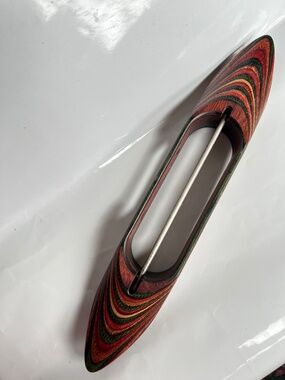 Schacht Boat Shuttle Weaving 11 1/2" x 2" No Bobbin Multi Coloured Wood